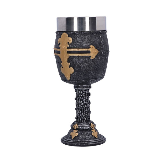 Crusader Medieval Knight Chainmail Wine Goblet 18cm 2