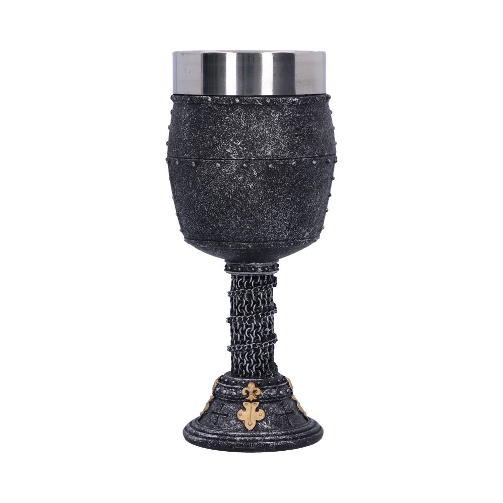 Crusader Medieval Knight Chainmail Wine Goblet 18cm 3