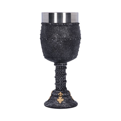 Crusader Medieval Knight Chainmail Wine Goblet 18cm 3