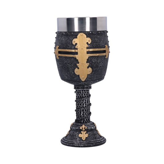 Crusader Medieval Knight Chainmail Wine Goblet 18cm 1