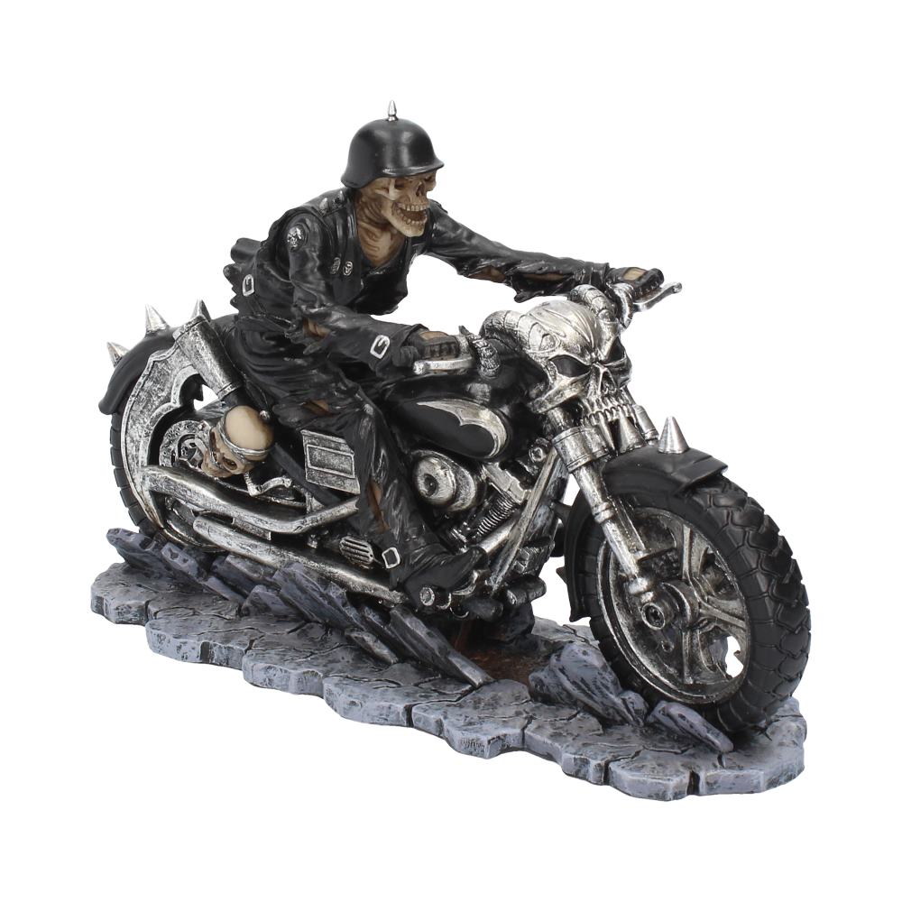 Hell on the Highway Skeleton Motorbike Ornament Figurine 20.5cm 1