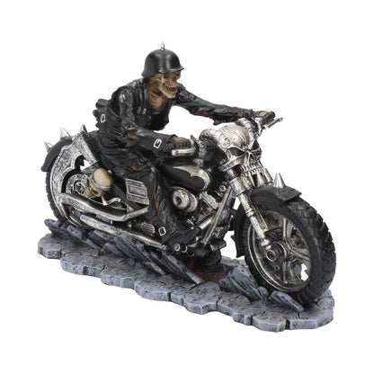 Hell on the Highway Skeleton Motorbike Ornament Figurine 20.5cm 1