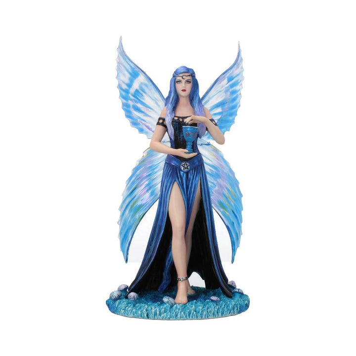 Anne Stokes Enchantment Blue Fairy with Goblet Figurine 26cm Display Statue