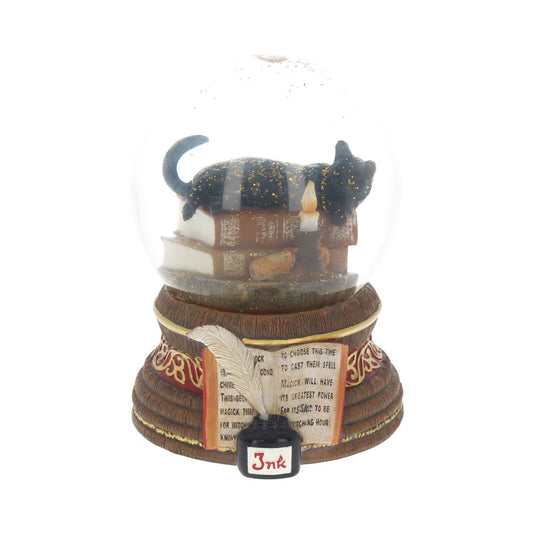Witching Hour Cat Snowglobe 11cm by Lisa Parker 1