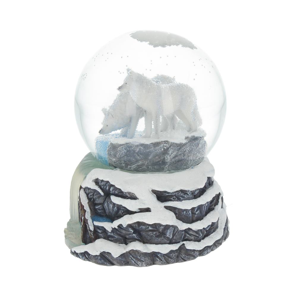 Warriors of Winter Wolf Snowglobe 14.5cm by Lisa Parker 2
