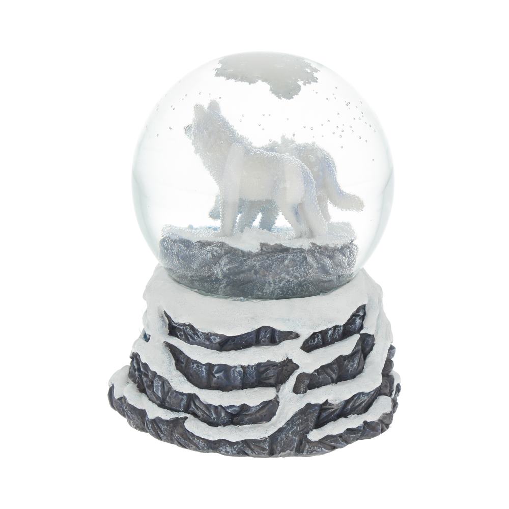 Warriors of Winter Wolf Snowglobe 14.5cm by Lisa Parker 3