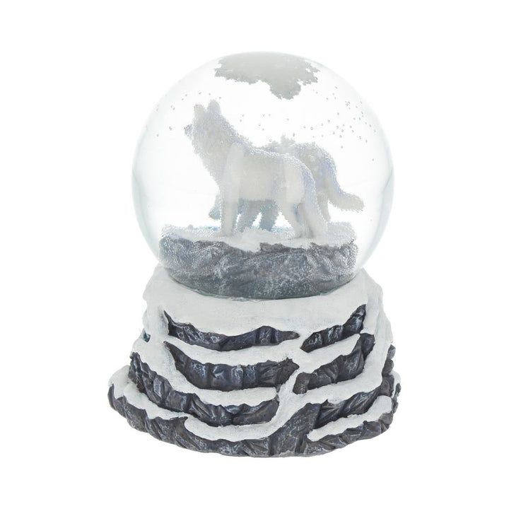 Warriors of Winter Wolf Snowglobe 14.5cm by Lisa Parker