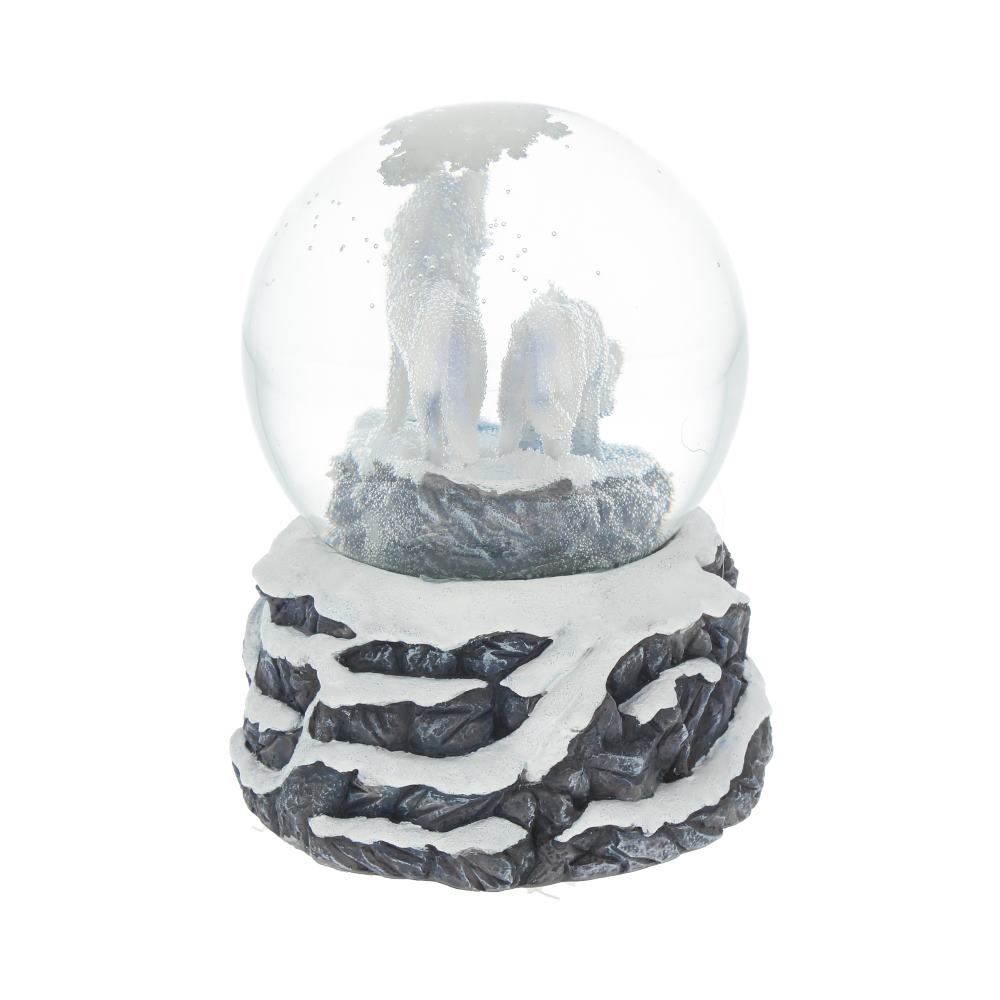 Warriors of Winter Wolf Snowglobe 14.5cm by Lisa Parker 4
