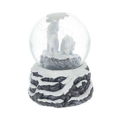 Warriors of Winter Wolf Snowglobe 14.5cm by Lisa Parker 4