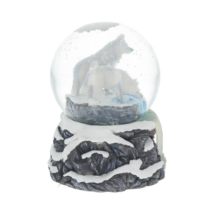 Warriors of Winter Wolf Snowglobe 14.5cm by Lisa Parker