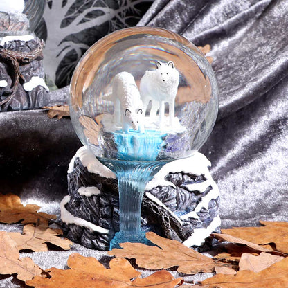 Warriors of Winter Wolf Snowglobe 14.5cm by Lisa Parker 7