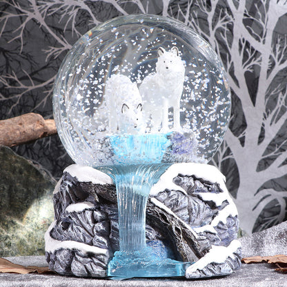 Warriors of Winter Wolf Snowglobe 14.5cm by Lisa Parker 8
