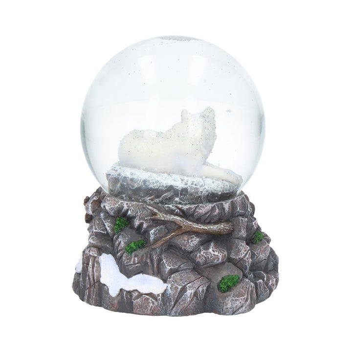 Guardian of the North Wolf Snowglobe 14.5cm