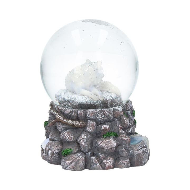 Guardian of the North Wolf Snowglobe 14.5cm