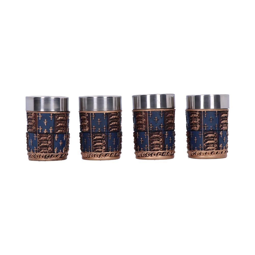 Medieval Edwardian Set of 4 Shot Glasses