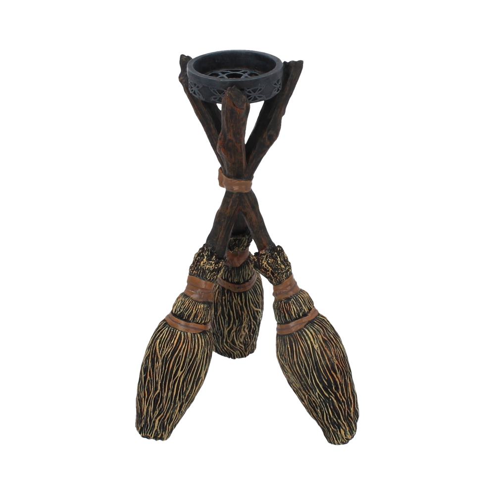 Triple Broomstick Witchcraft Tealight Holder 1