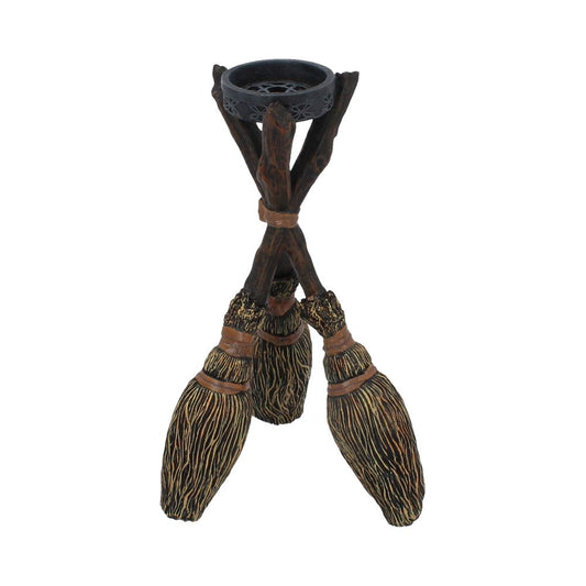 Triple Broomstick Witchcraft Tealight Holder 1