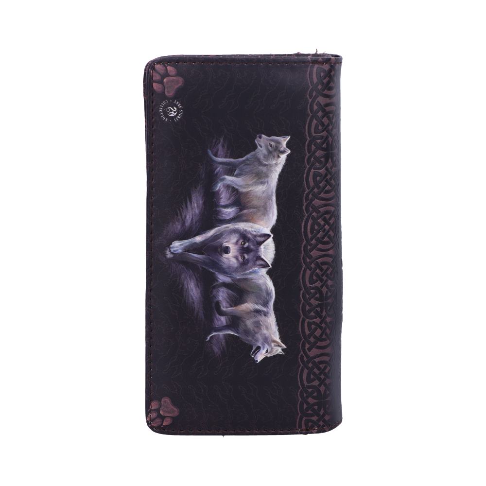 Soul Bond Wolf Embossed Purse 18.5cm by Anne Stokes 3