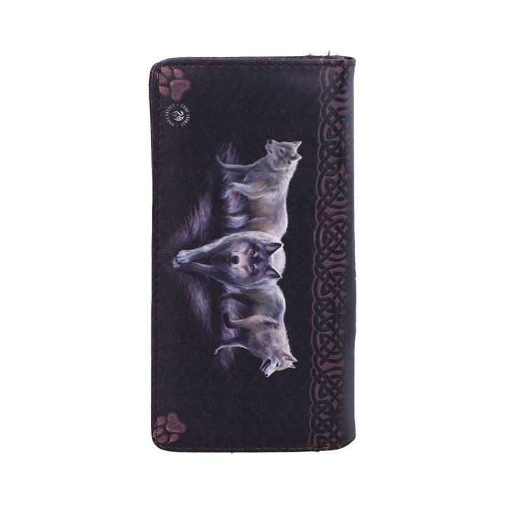 Soul Bond Wolf Embossed Purse 18.5cm by Anne Stokes