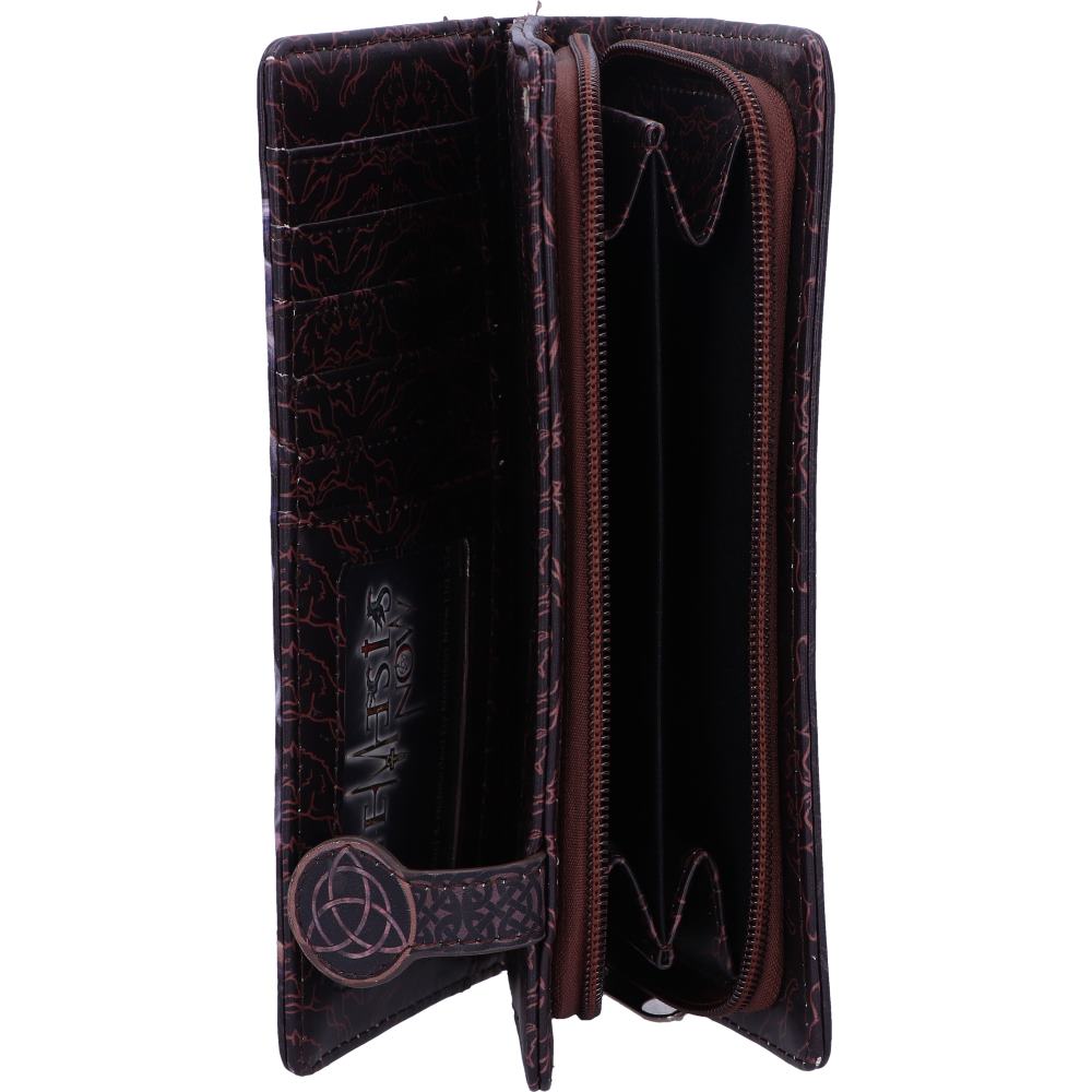 Soul Bond Wolf Embossed Purse 18.5cm by Anne Stokes 5