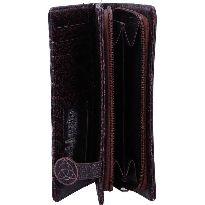 Soul Bond Wolf Embossed Purse 18.5cm by Anne Stokes