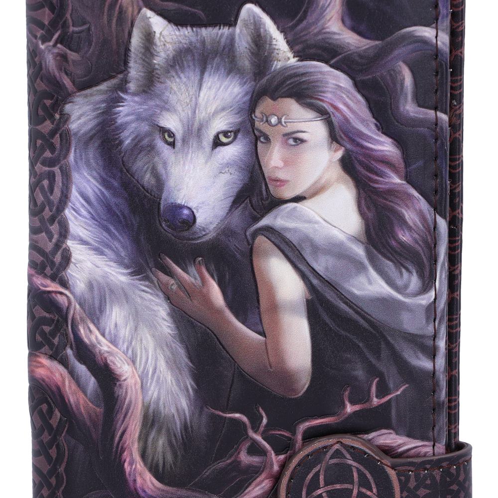 Soul Bond Wolf Embossed Purse 18.5cm by Anne Stokes 6
