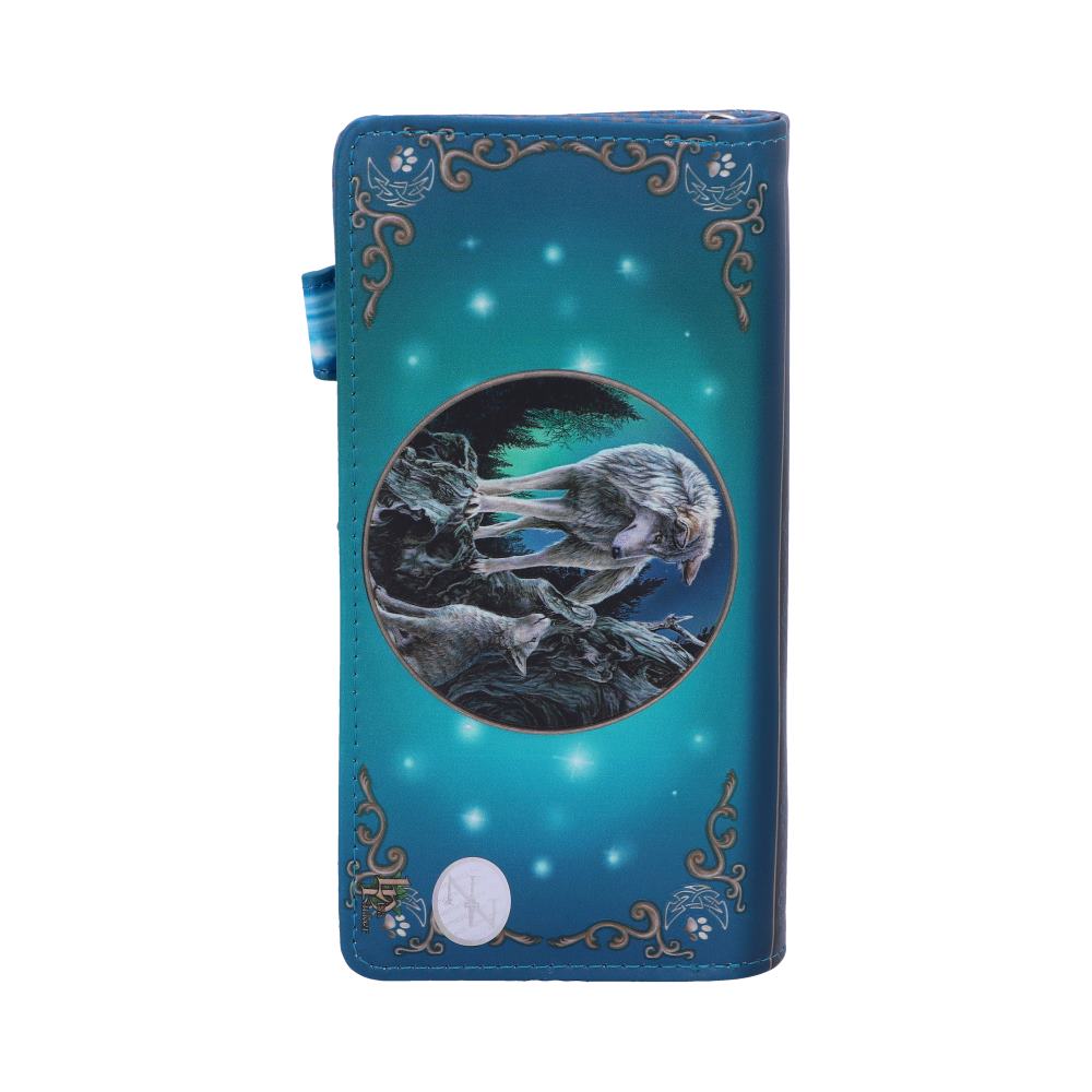 Guidance Wolf Pup Embossed Purse Turquoise 18.5cm 3