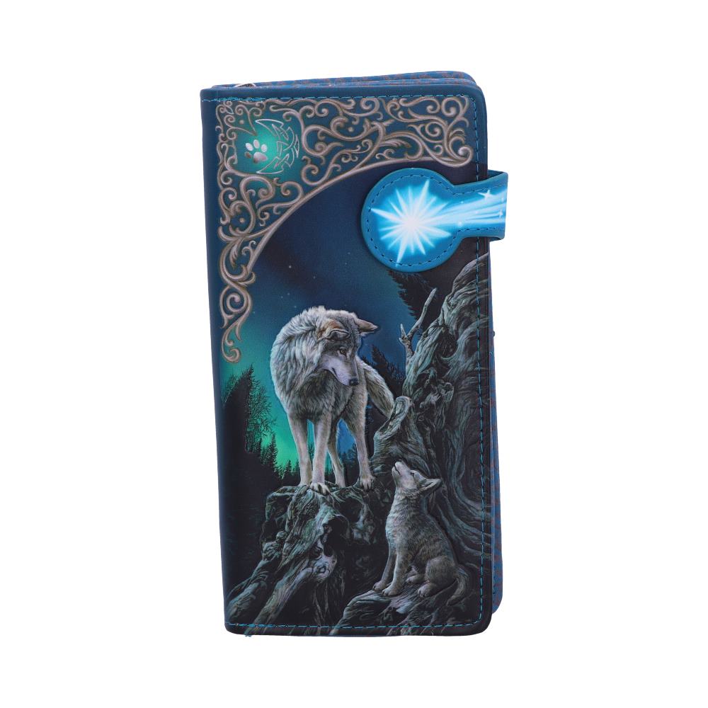 Guidance Wolf Pup Embossed Purse Turquoise 18.5cm 1