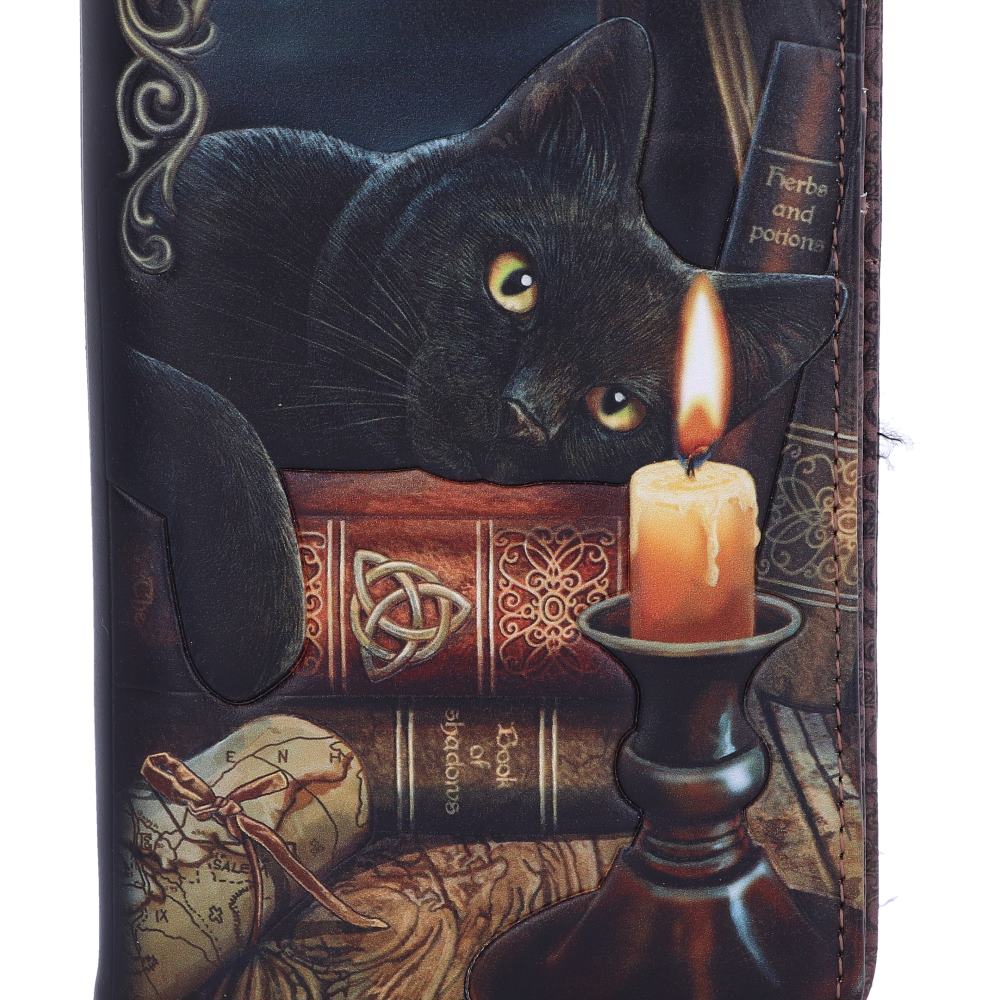 Witching Hour Cat Witch Purse Black Embossed 18.5cm by Lisa Parker 6