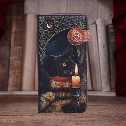 Witching Hour Cat Witch Purse Black Embossed 18.5cm by Lisa Parker 7