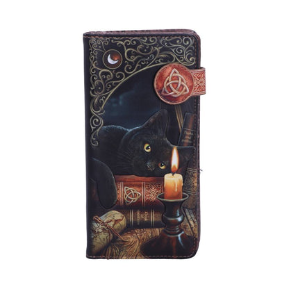Witching Hour Cat Witch Purse Black Embossed 18.5cm by Lisa Parker 1