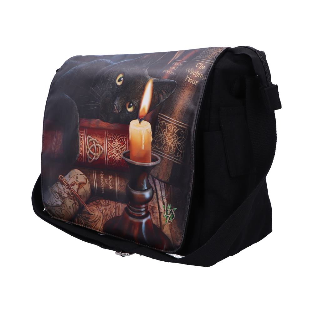 Witching Hour Cat Messenger Bag by Lisa Parker 40cm 2