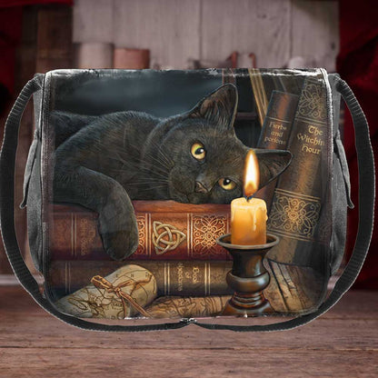 Witching Hour Cat Messenger Bag by Lisa Parker 40cm 7