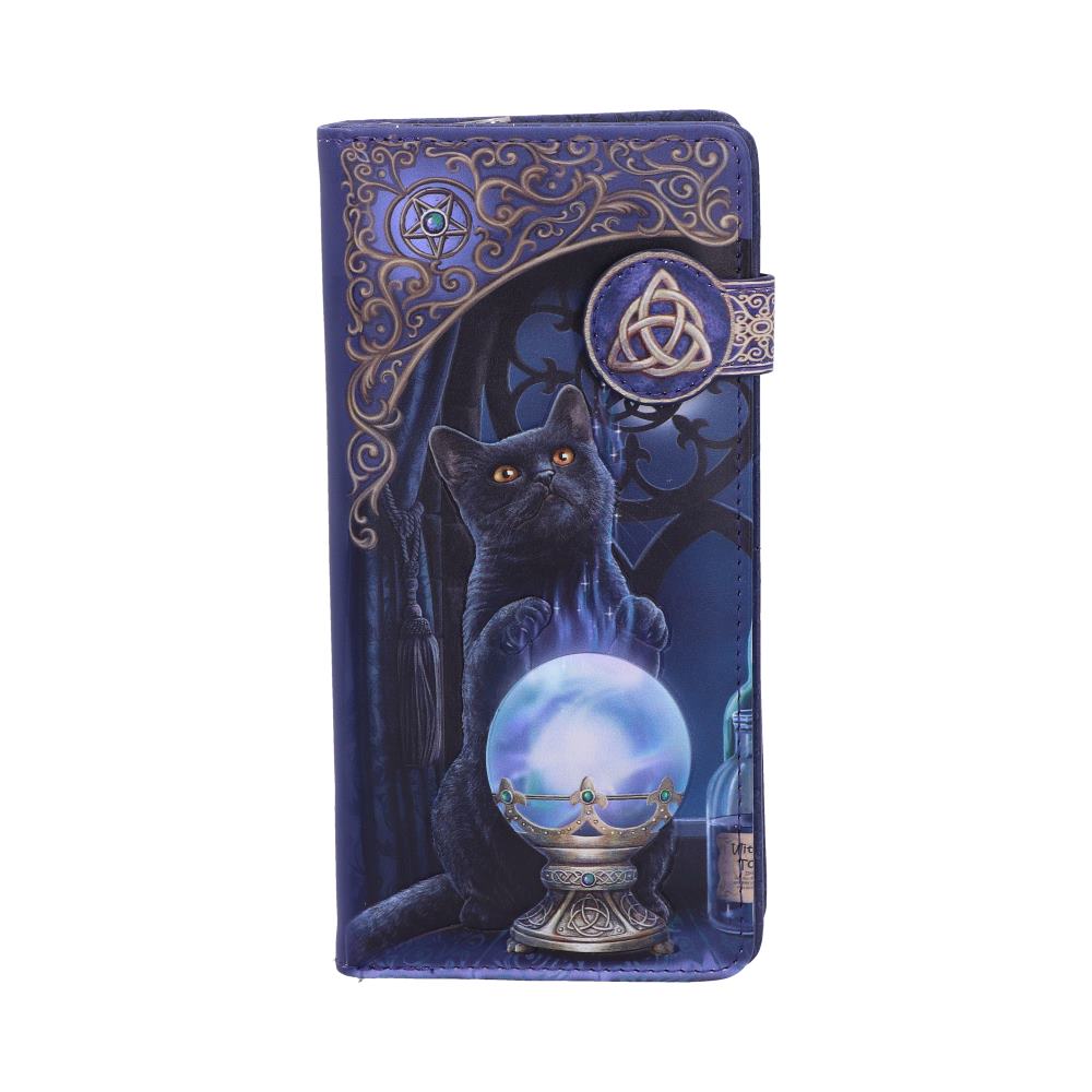 The Witches Apprentice Cat Crystal Ball Purse Embossed 18.5cm 1