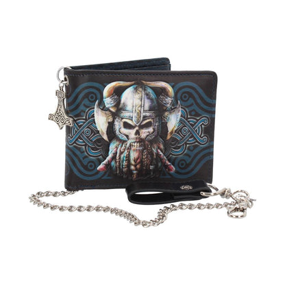 Danegeld Viking Wallet with Decorative Chain Black 11cm 1