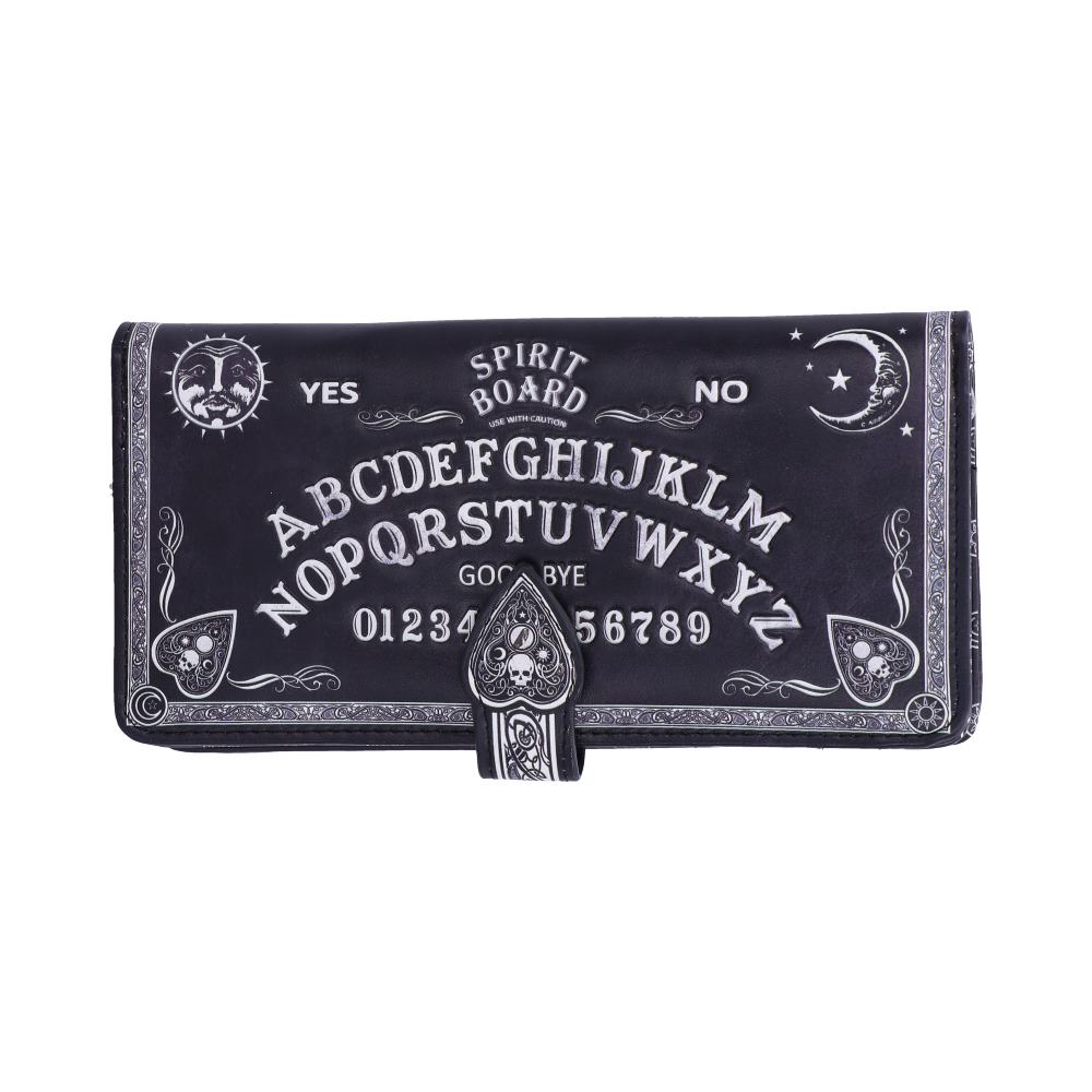 Spirit Board Embossed Purse Ouija Wallet Black 18.5cm Nemesis Now 1