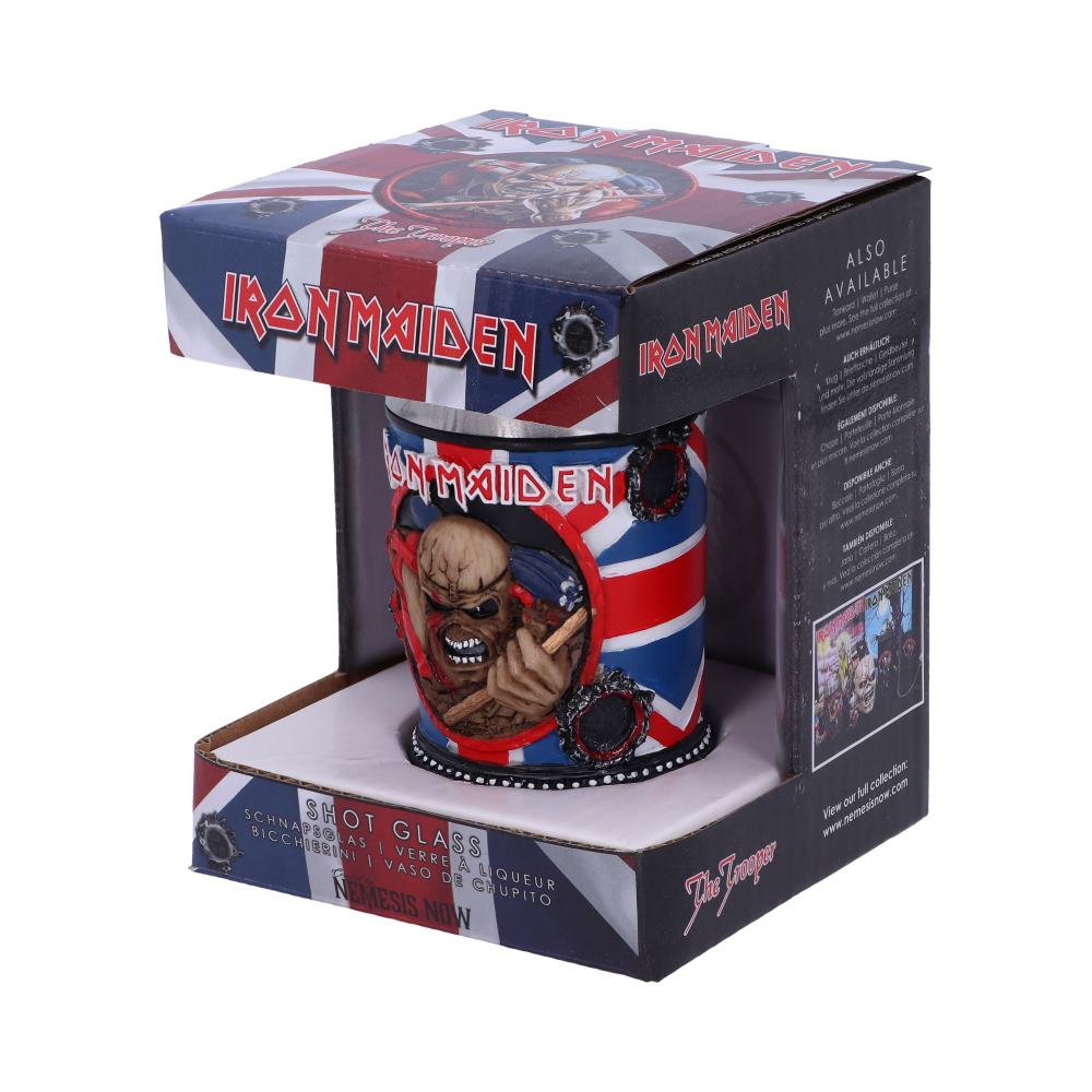 Iron Maiden Eddie The Trooper Shot Glass Merchandise 7cm Officially Licensed 7