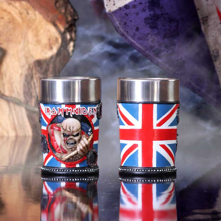 Iron Maiden Eddie The Trooper Shot Glass Merchandise 7cm Officially Licensed