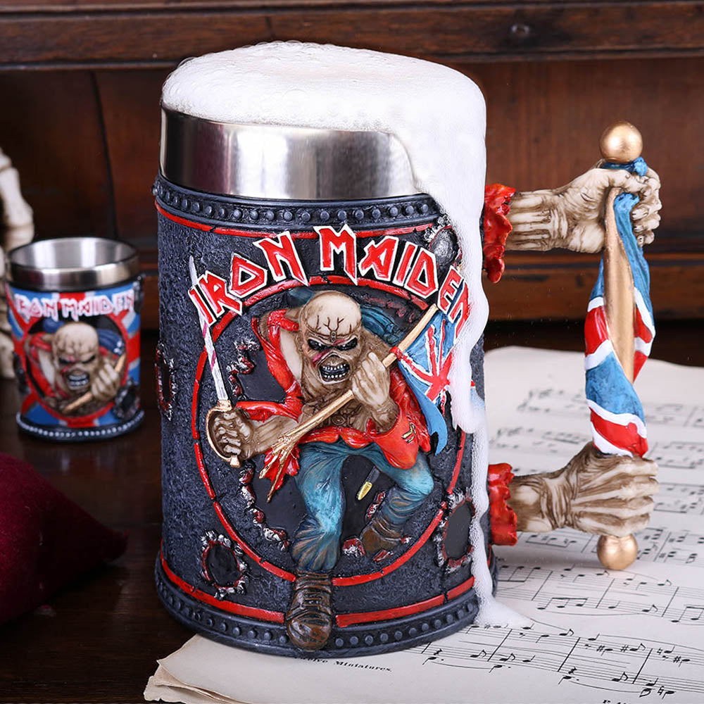 Iron Maiden Eddie The Trooper Tankard Mug Merchandise 14cm Officially Licensed 8
