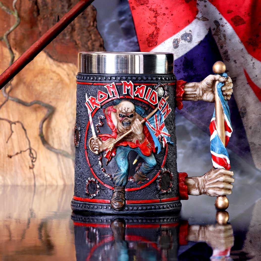 Iron Maiden Eddie The Trooper Tankard Mug Merchandise 14cm Officially Licensed 9