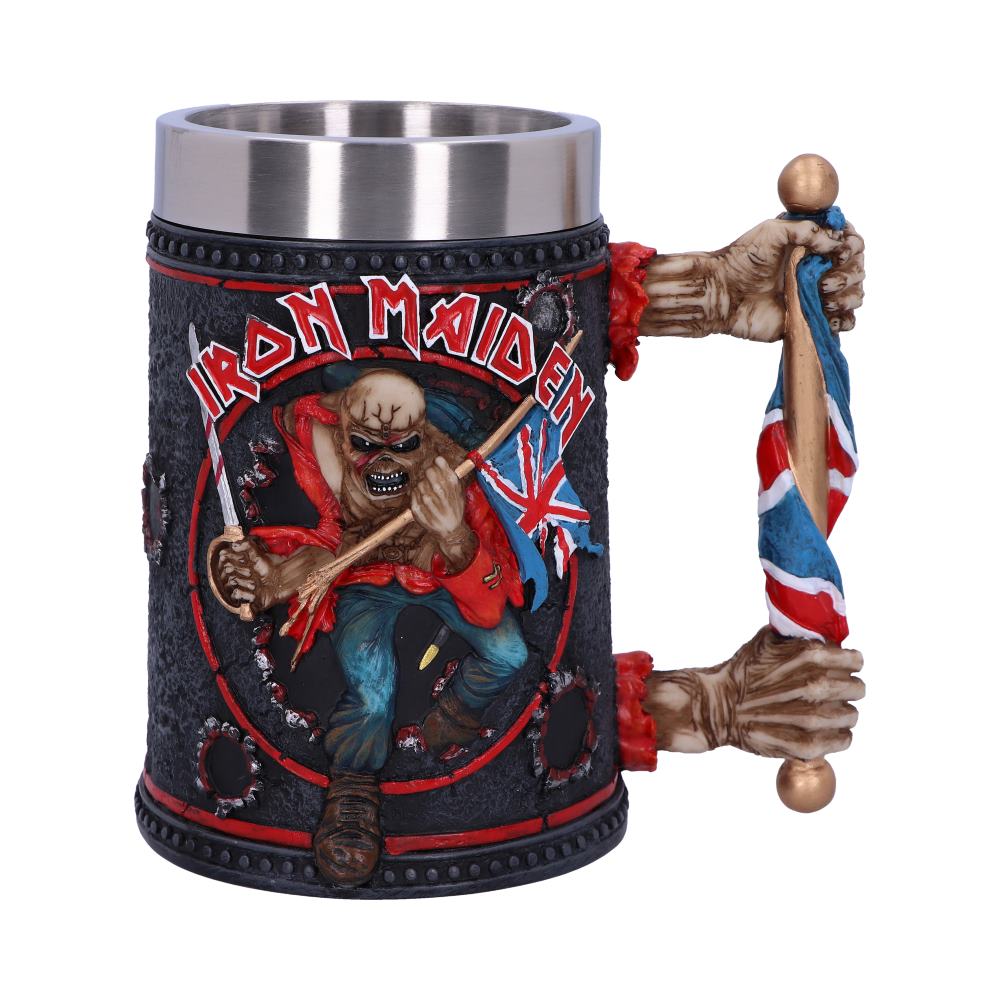 Iron Maiden Eddie The Trooper Tankard Mug Merchandise 14cm Officially Licensed 1