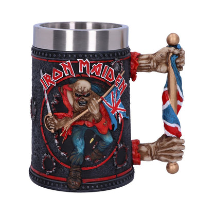 Iron Maiden Eddie The Trooper Tankard Mug Merchandise 14cm Officially Licensed 1