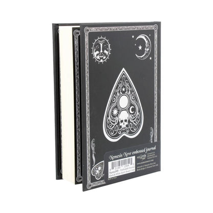Embossed Journal Black and White Spirit Board 17cm 4