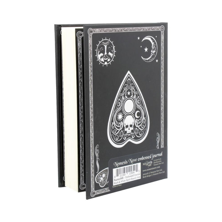 Embossed Journal Black and White Spirit Board 17cm 4