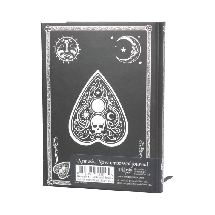 Embossed Journal Black and White Spirit Board 17cm 5