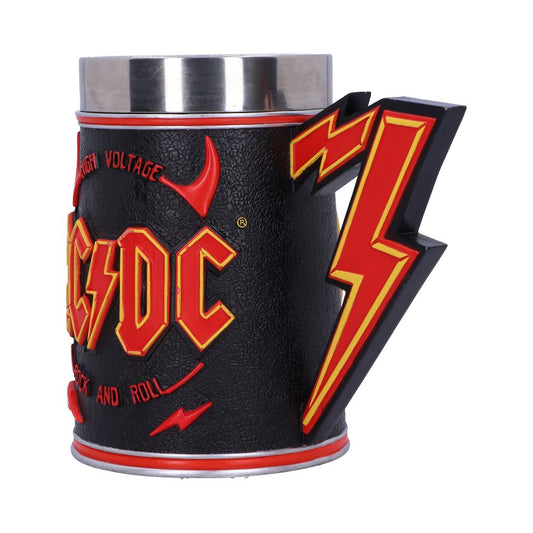 ACDC High Voltage Rock and Roll Tankard Lighting Horns Mug 2