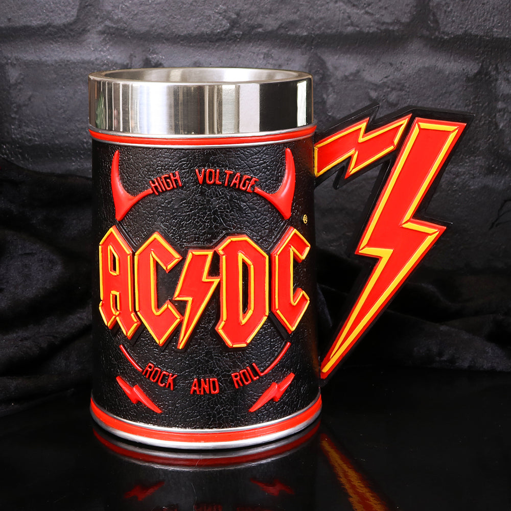 ACDC High Voltage Rock and Roll Tankard Lighting Horns Mug 8