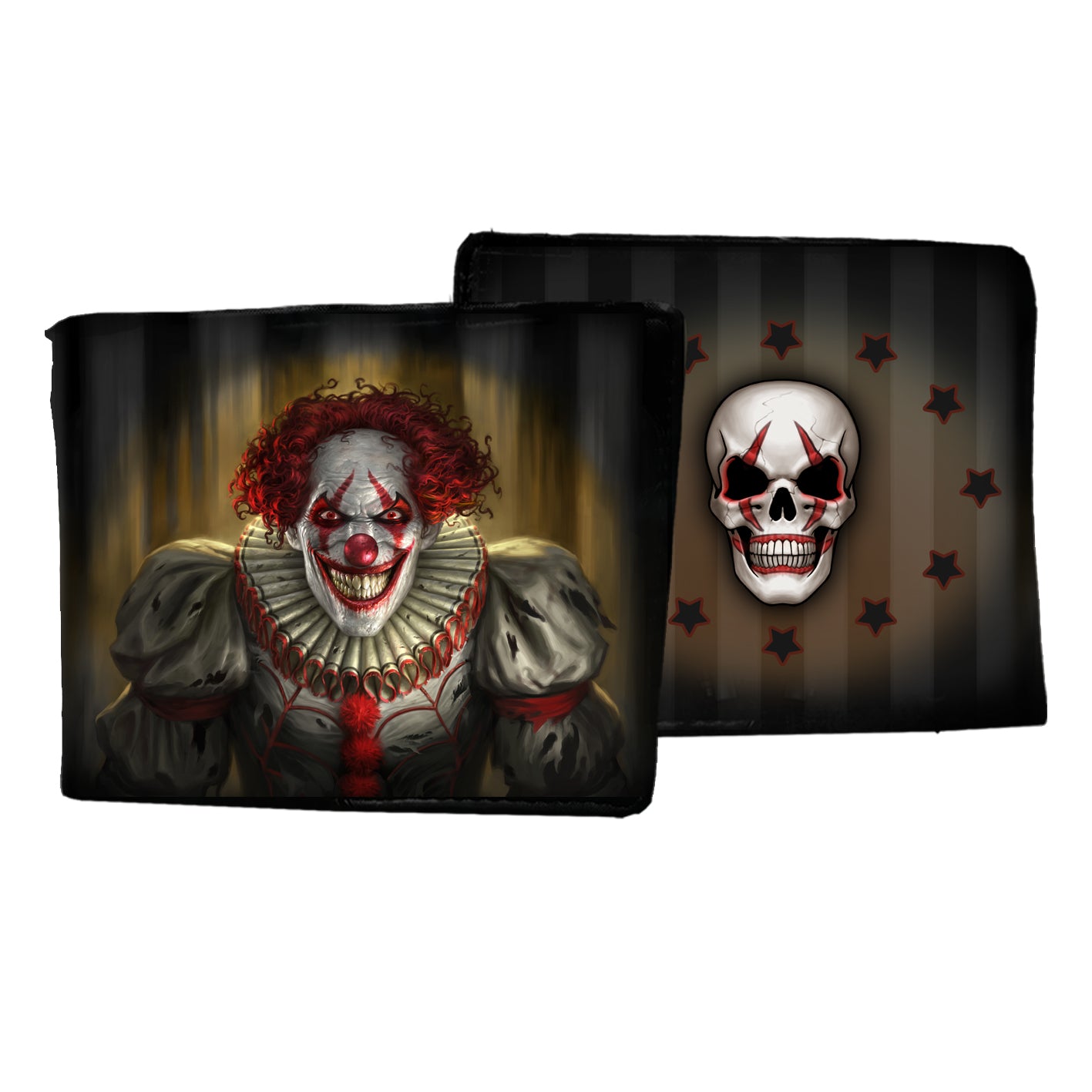 Evil Clown Wallet Gothic Horror Scary Purse by James Ryman 1
