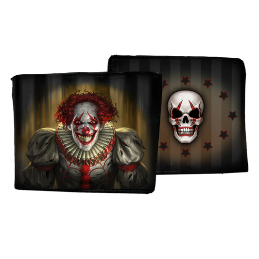 Evil Clown Wallet Gothic Horror Scary Purse by James Ryman 1