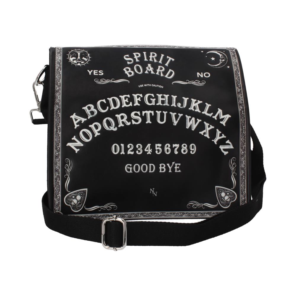 Spirit Board Embossed Shoulder Tablet Bag Black 25cm 1